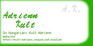 adrienn kult business card